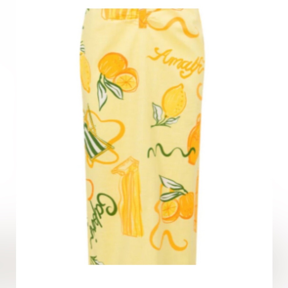 SABO MAXI SKIRT AND MATCHING TOP AMALFI COAST CITRUS LIME PRINT SMALL - Picture 7 of 9